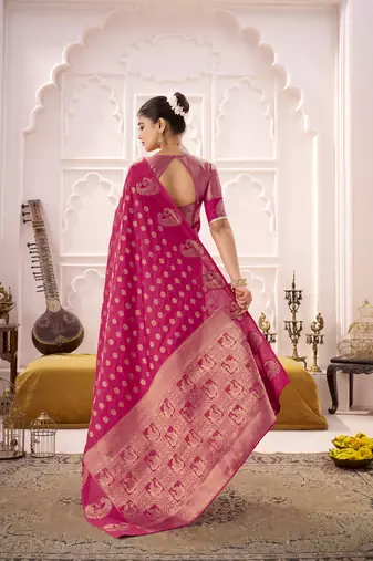 Royal Radiance Roop Silk Blend Saree with Exquisite Zari Weaving
