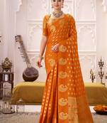 Royal Radiance Roop Silk Blend Saree with Exquisite Zari Weaving