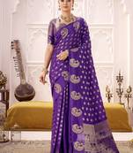 Royal Radiance Roop Silk Blend Saree with Exquisite Zari Weaving