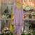 Lavender embroderied silk dhoti suit