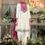 White embroderied silk dhoti suit