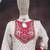 White embroderied silk dhoti suit