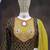 Mehndi embroderied silk dhoti suit