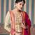 Pink embroidered silk fully stitched plazo suit