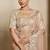 organza crush satin saree with tissue work embroidery + blouse