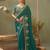 ramagreen premium bamber silk blend embroidered saree  and gota patti work with blouse