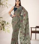 Shimmering Beauty in Viscose Lurex Brasso Saree