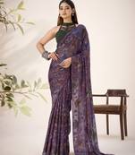 Shimmering Beauty in Viscose Lurex Brasso Saree