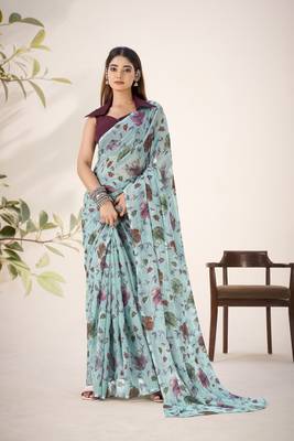Shimmering Beauty in Viscose Lurex Brasso Saree 1