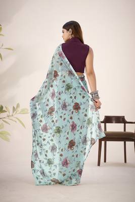 Shimmering Beauty in Viscose Lurex Brasso Saree 3