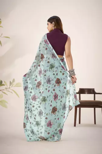 Shimmering Beauty in Viscose Lurex Brasso Saree