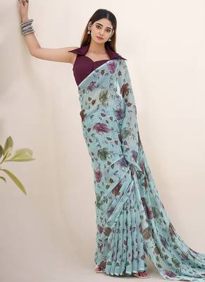 Shimmering Beauty in Viscose Lurex Brasso Saree 4