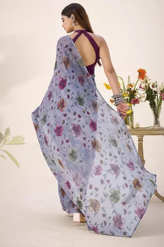 Shimmering Beauty in Viscose Lurex Brasso Saree