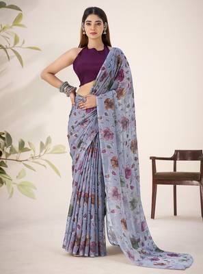 Shimmering Beauty in Viscose Lurex Brasso Saree 4