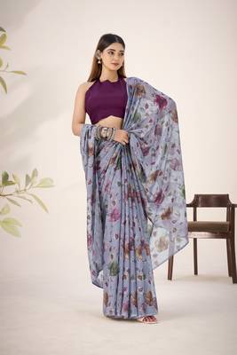 Shimmering Beauty in Viscose Lurex Brasso Saree 5