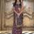 multicolor double ikat silk blend foil printed saree