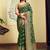 Green georgette with weaving buta border pallu classic saree