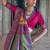 Silk blend yellow and hot pink patola print classic festival wear saree