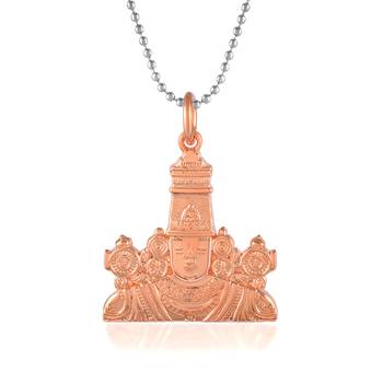 Pure copper tirupati balaji lord venkateshwara pendant for men women 1