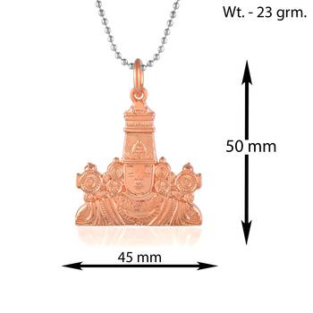 Pure copper tirupati balaji lord venkateshwara pendant for men women 2