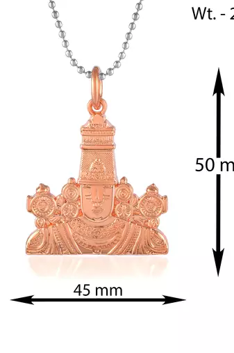 Pure copper tirupati balaji lord venkateshwara pendant for men women