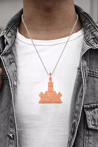 Pure copper tirupati balaji lord venkateshwara pendant for men women