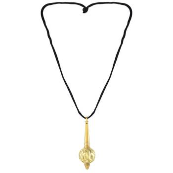 Brass gold plated hanuman gada pendant spiritual chain necklace 3