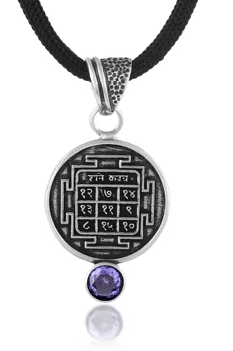 silver neelam stone vedic astrology shani grah dosh raksha kawach