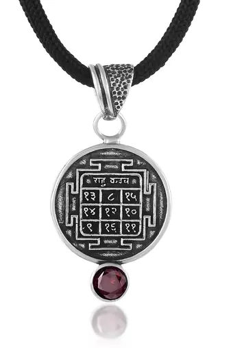 silver hessonite gomed vedic astrology rahu grah dosh raksha kawach