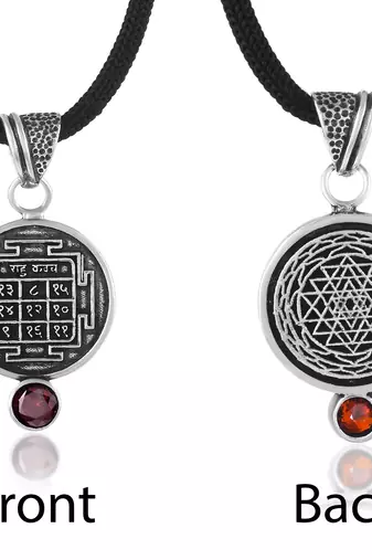 silver hessonite gomed vedic astrology rahu grah dosh raksha kawach