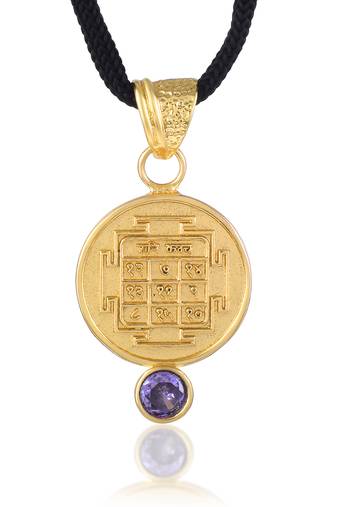 gold plated neelam sapphire vedic astrology shani grah dosh raksha kawach