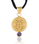 gold plated neelam sapphire vedic astrology shani grah dosh raksha kawach