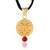 gold plated faux moonga vedic astrology mangal grah dosh raksha kawach