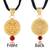 gold plated faux moonga vedic astrology mangal grah dosh raksha kawach