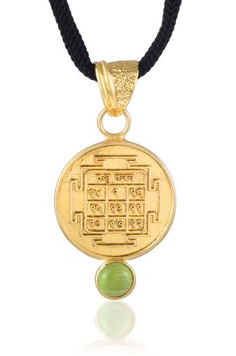 Gold plated chrysoberyl cats eye vedic astrology ketu grah dosh raksha kawach