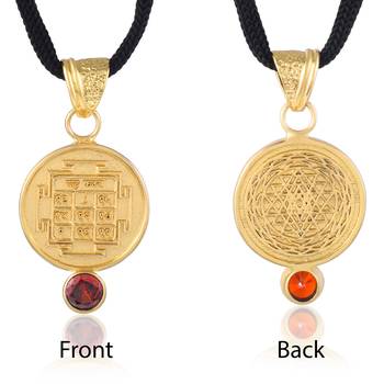 gold plated hessonite gomed vedic astrology rahu grah dosh raksha kawach 2