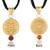 gold plated hessonite gomed vedic astrology rahu grah dosh raksha kawach