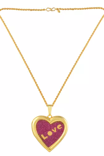 gold plated violet drussy foil heartshape photo locket openable pendant