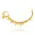 Brass gold plated traditional nath wedding jewellery for women