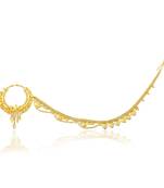 Brass gold plated traditional nath wedding jewellery for women