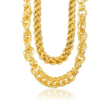 Brass 24kt 1 gram thick and solid bracelet for men 4