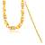 Brass gold combo of chain necklace and bracelet fashion jewellery