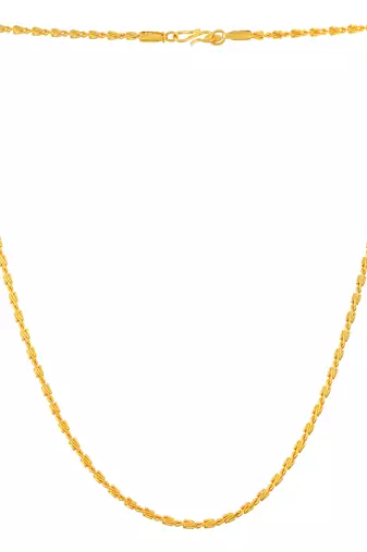 Brass gold plated combo of 2 chain necklace