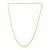 Brass gold plated combo of 2 chain necklace
