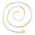 Brass dual tone gold silver two tone plating snake chain necklace men women