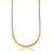 Brass dual tone gold silver two tone plating snake chain necklace men women