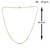 Brass dual tone gold silver two tone plating snake chain necklace men women