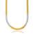 Brass dual tone gold silver two tone plating snake chain necklace men women