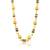 Brass gold plated meenakari tradtional chain necklace bead mala for women