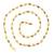 Brass gold plated meenakari tradtional chain necklace bead mala for women